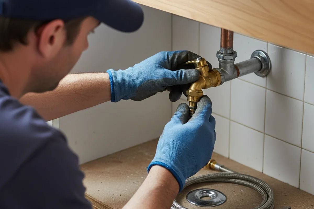 Shutoff valve and fitting work during Faucet and Fixture Repair in Rio Verde
